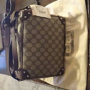 Gucci Monogram Square Brown (Sku 5057) Gg Supreme Canvas Shoulder Bag